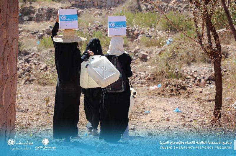 520 أسرة مستفيدة من أنشطة برنامج الاستجابة الطارئة (المياه والإصحاح البيئي)  في مديرية #المعافر – محافظة #تعز